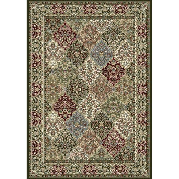 Blueprints 57008 Ancient Garden Collection 9.2 x 12.10 in. Traditional Rectangle Rug, Multi Color BL273790